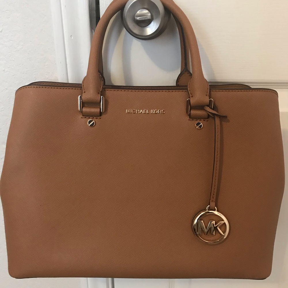 Michael Kors Savannah Large Leather Satchel